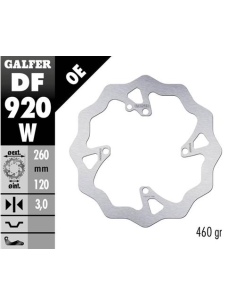 disco freno moto galfer wave fijo 260x3mm df920w