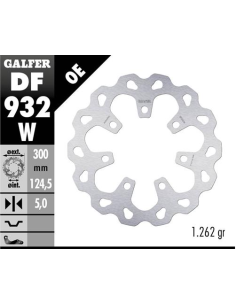 disco freno moto galfer wave fijo 300x5mm df932w