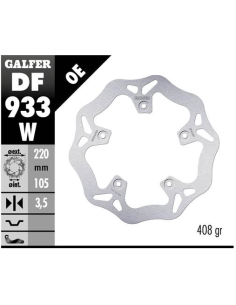 disco freno moto galfer wave fijo 220x3 5mm df933w