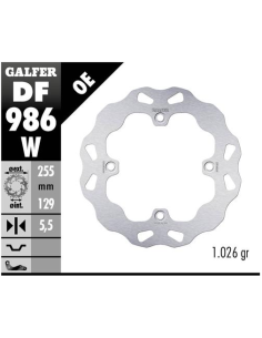 disco freno moto galfer wave fijo 255x5 5mm df986w