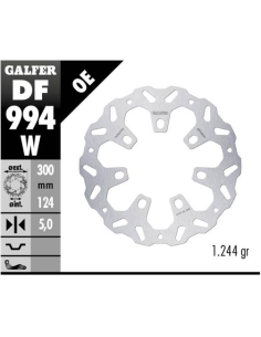 disco freno moto galfer wave fijo 300x5mm df994w