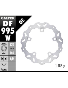 disco freno moto galfer wave fijo 320x6mm df995w