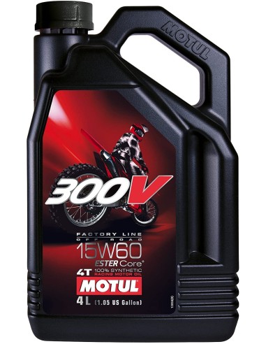 aceite motul 300v fl off road 15w60 4l 104138