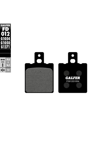 pastillas de freno moto galfer semi metal fd012g10