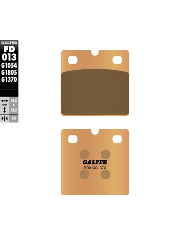 pastillas de freno moto galfer sinter street fd013