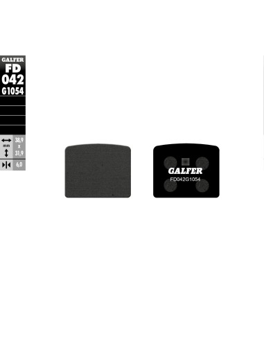 pastillas de freno moto galfer semi metal fd042g10