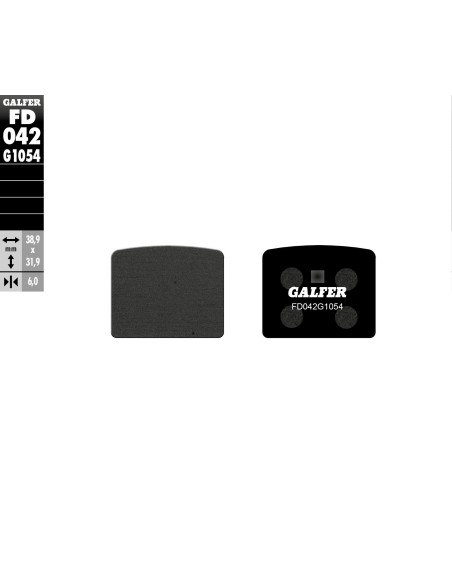pastillas de freno moto galfer semi metal fd042g10