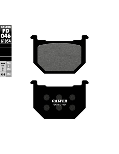 pastillas de freno moto galfer semi metal fd046g10
