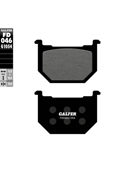 pastillas de freno moto galfer semi metal fd046g10
