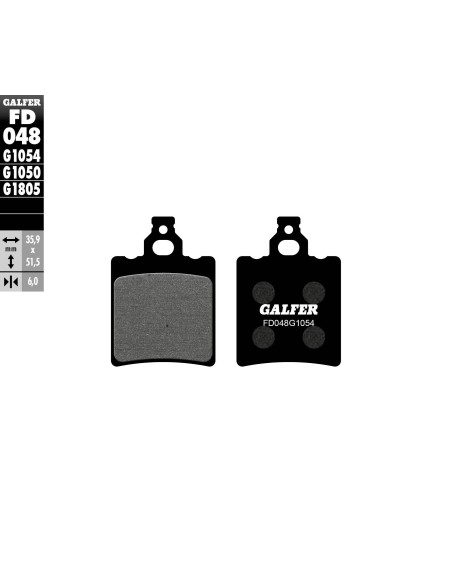 pastillas de freno moto galfer semi metal fd048g10