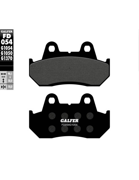 pastillas de freno moto galfer semi metal fd054g10