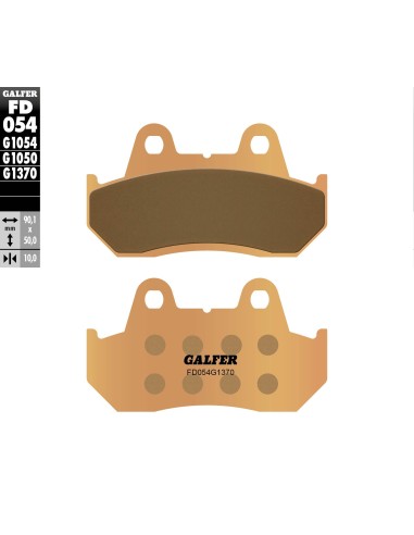 pastillas de freno moto galfer sinter street fd054