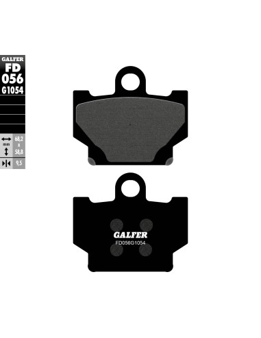 pastillas de freno moto galfer semi metal fd056g10