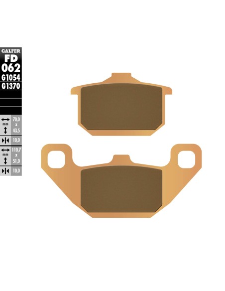 pastillas de freno moto galfer sinter street fd062