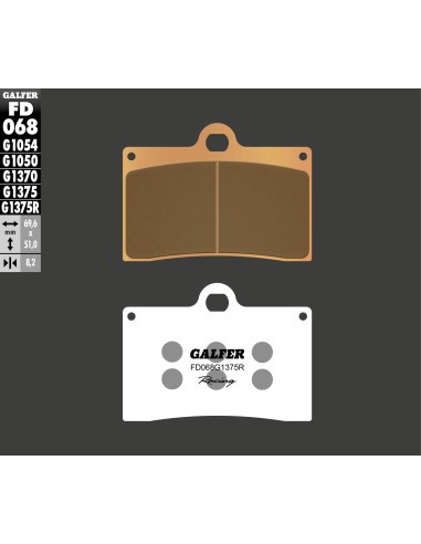 pastillas galfer fd068g1375r sinter sport r