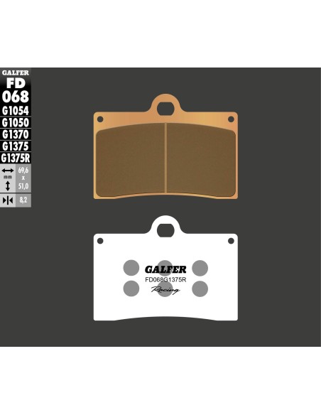pastillas galfer fd068g1375r sinter sport r