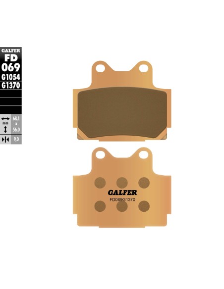 pastillas de freno moto galfer sinter street fd069