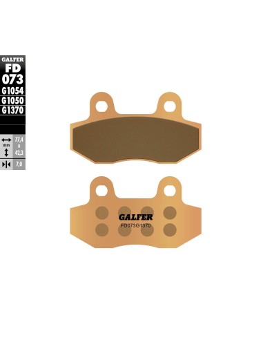 pastillas de freno moto galfer sinter street fd073