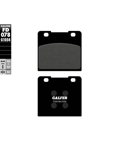 pastillas de freno moto galfer semi metal fd078g10