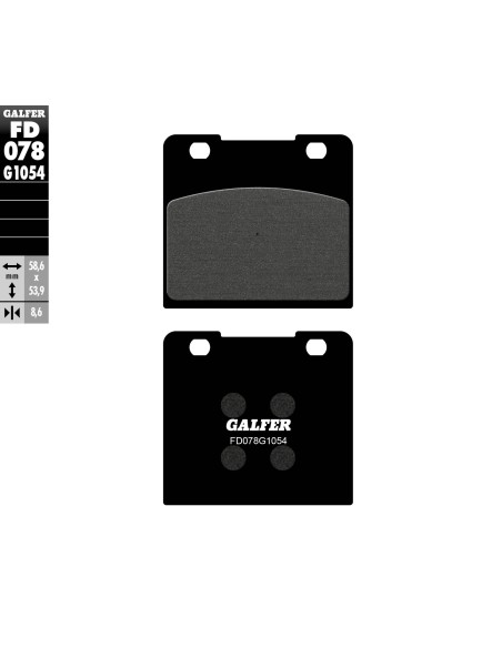 pastillas de freno moto galfer semi metal fd078g10