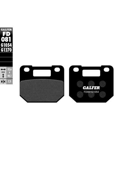 pastillas de freno moto galfer semi metal fd081g10