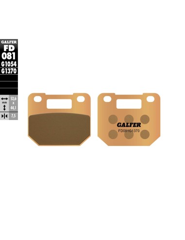 pastillas de freno moto galfer sinter street fd081