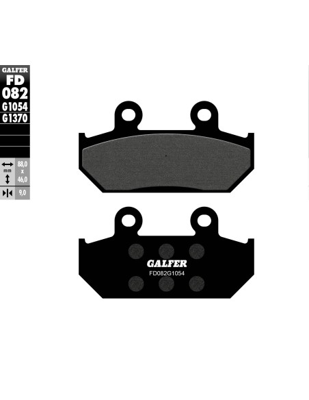 pastillas de freno moto galfer semi metal fd082g10