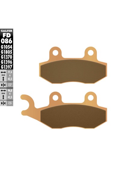 pastillas de freno moto galfer sinter offroad fd08