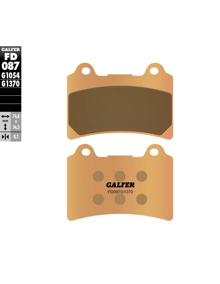 pastillas de freno moto galfer sinter street fd087