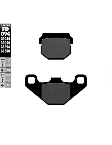 pastillas de freno moto galfer scooter fd094g1050