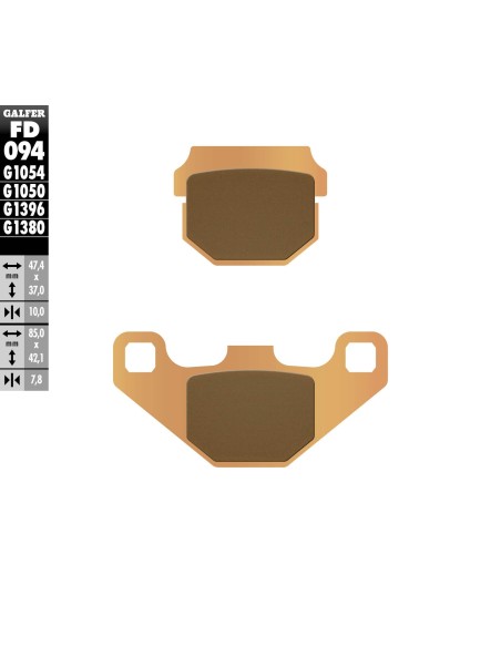 pastillas de freno moto galfer scooter fd094g1380