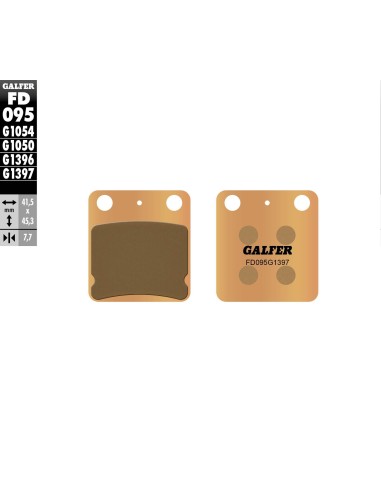 pastillas de freno moto galfer sinter quad fd095g1