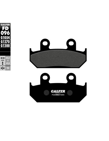 pastillas de freno moto galfer semi metal fd096g10