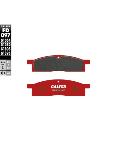 pastillas de freno moto galfer trial top fd097g180