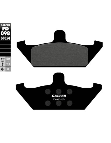pastillas de freno moto galfer semi metal fd098g10