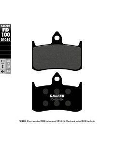 pastillas de freno moto galfer semi metal fd100g10