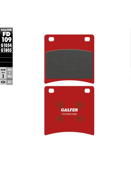 pastillas de freno moto galfer trial top fd109g180