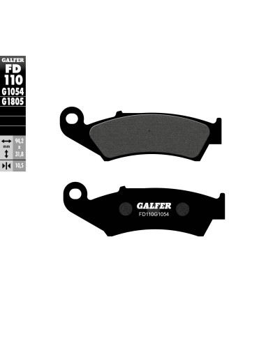 pastillas de freno moto galfer semi metal fd110g10