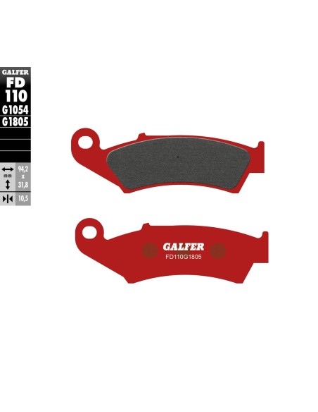 pastillas de freno moto galfer trial top fd110g180