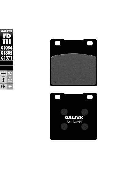 pastillas de freno moto galfer semi metal fd111g10
