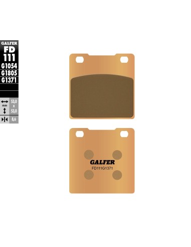 pastillas de freno moto galfer sinter street fd111
