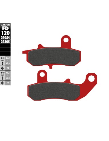 pastillas de freno moto galfer trial top fd120g180