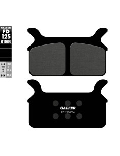 pastillas de freno moto galfer semi metal fd125g10