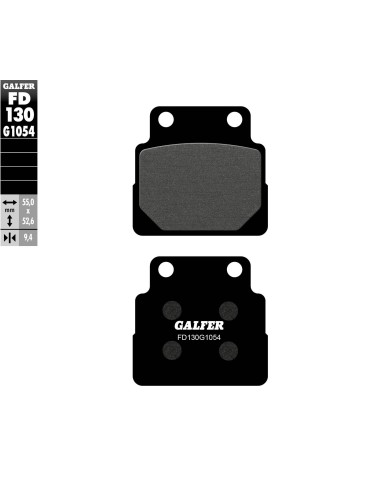 pastillas de freno moto galfer semi metal fd130g10