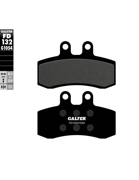 pastillas de freno moto galfer semi metal fd132g10