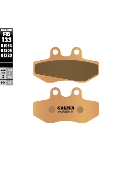 pastillas de freno moto galfer scooter fd133g1380