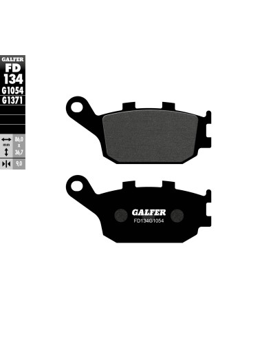 pastillas de freno moto galfer semi metal fd134g10