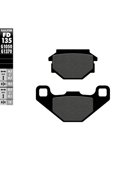 pastillas de freno moto galfer scooter fd135g1050