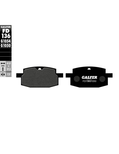pastillas de freno moto galfer scooter fd136g1050