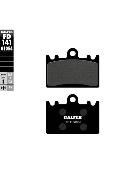 pastillas de freno moto galfer semi metal fd141g10